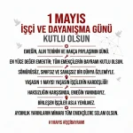 1 Mayıs Sözleri -1 Mayıs İşçi Bayramı Sözleri