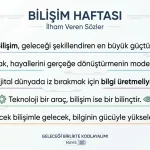 Bilişim Haftası ile ilgili Sözler 2026
