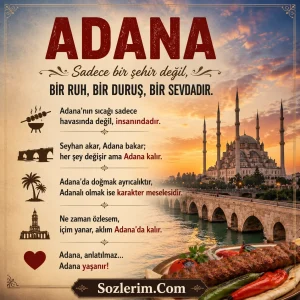 Adana ile ilgili Sözler 2026