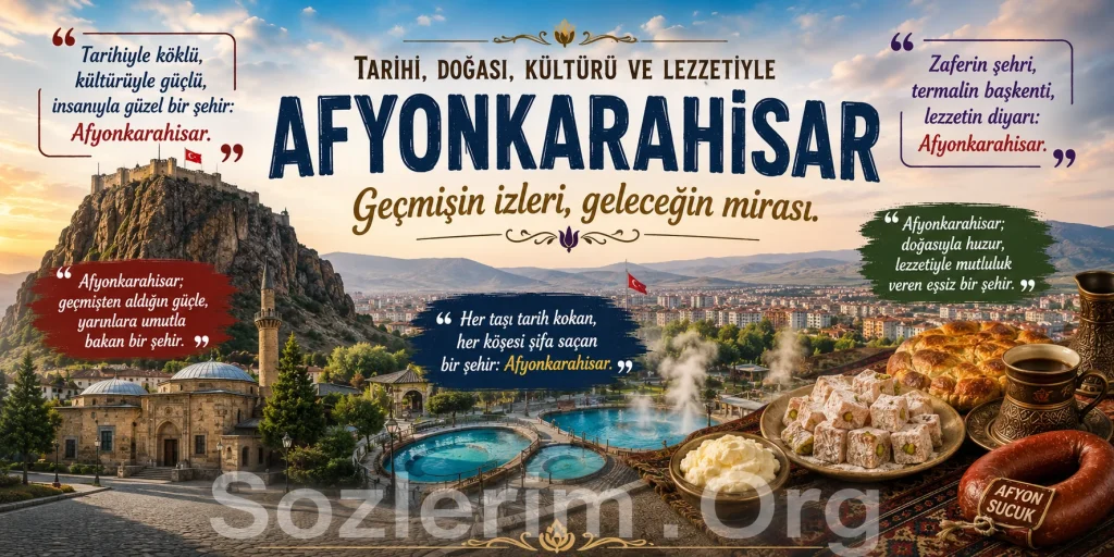 Afyonkarahisar ile ilgili Sözler 2026