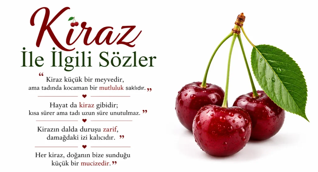 Kiraz ile ilgili Sözler 2026