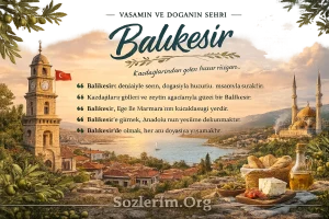 Balıkesir ile ilgili Sözler