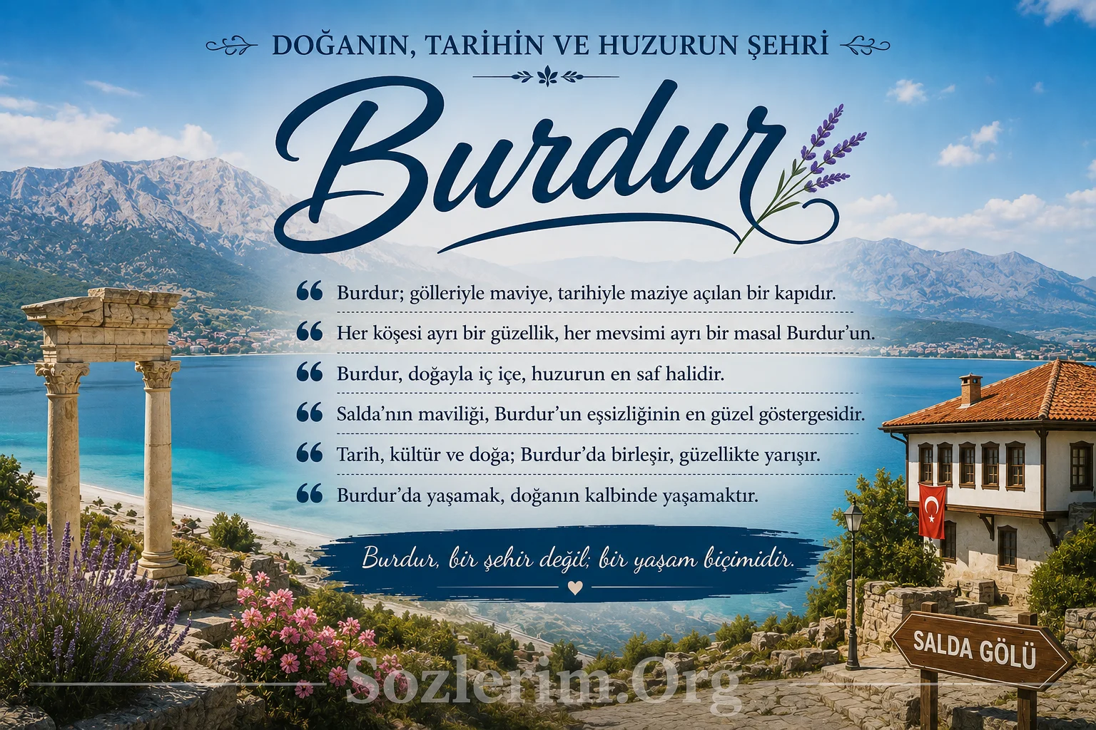 Burdur ile ilgili Sözler 2026
