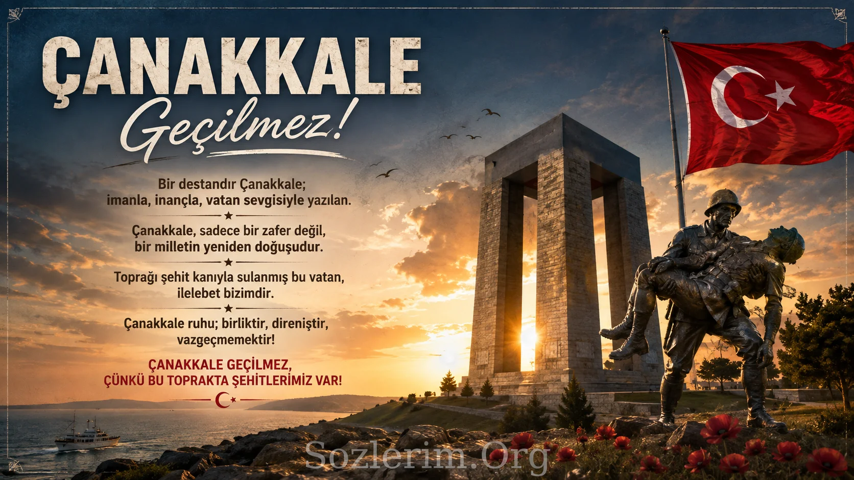 Çanakkale ile ilgili Sözler 2026